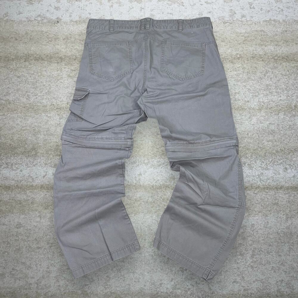 Vintage Y2K Quechua Hiking Pants 40x34 Relaxed Fit Tan Unzips to Shorts